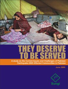 They Deserve to be Served-Earthquake Report